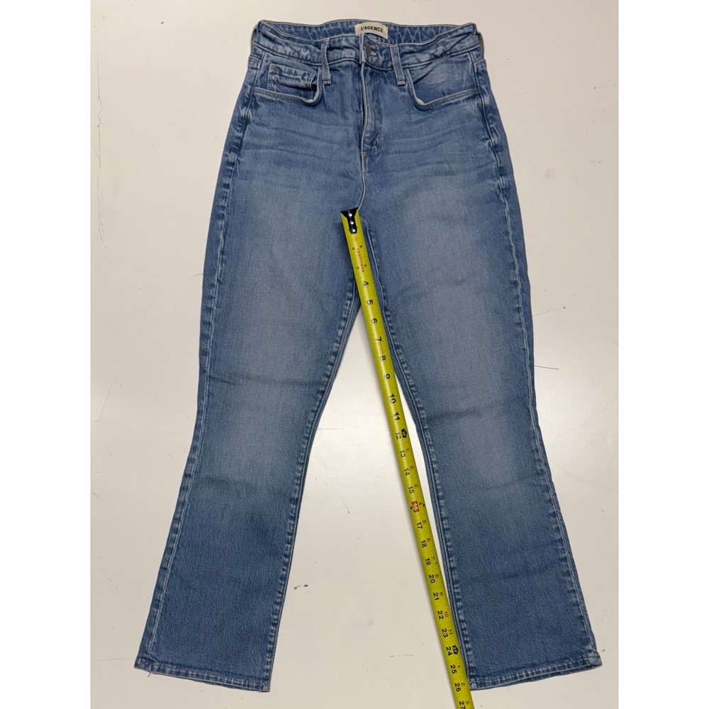 L'AGENCE‎ Ultra High Rise Seneca Flare Jeans Medium Wash Women's Size 24 Bootcut
